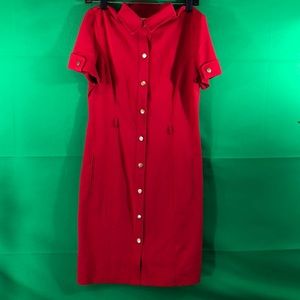 Red Midi Dress by Studio I
